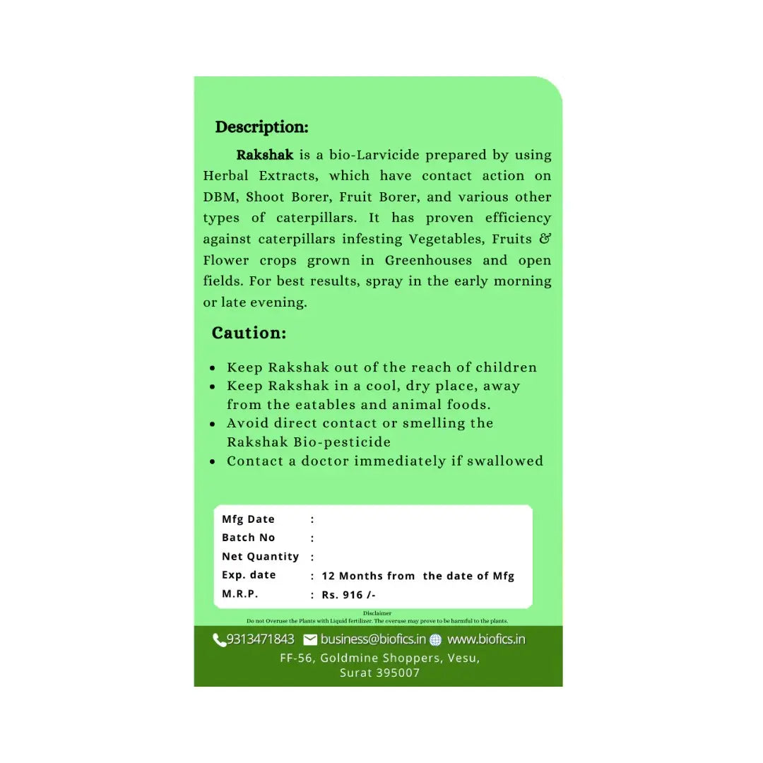 Biofics® Rakshak Larvicide