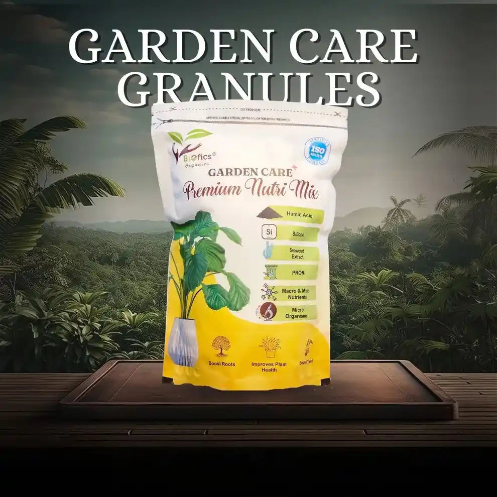 fertilizer granules for plants Biofics® Garden Care Granules | Premium Nutri Mix | Organic Fertilizer |  Biofertilizer