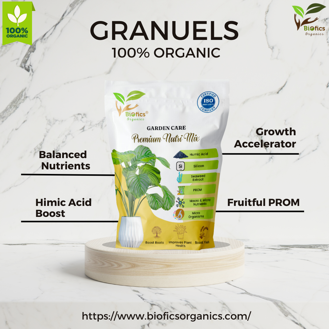 Biofics® Garden Care Granules | Premium Nutri Mix Biofertilizer for Complete Growth of plant