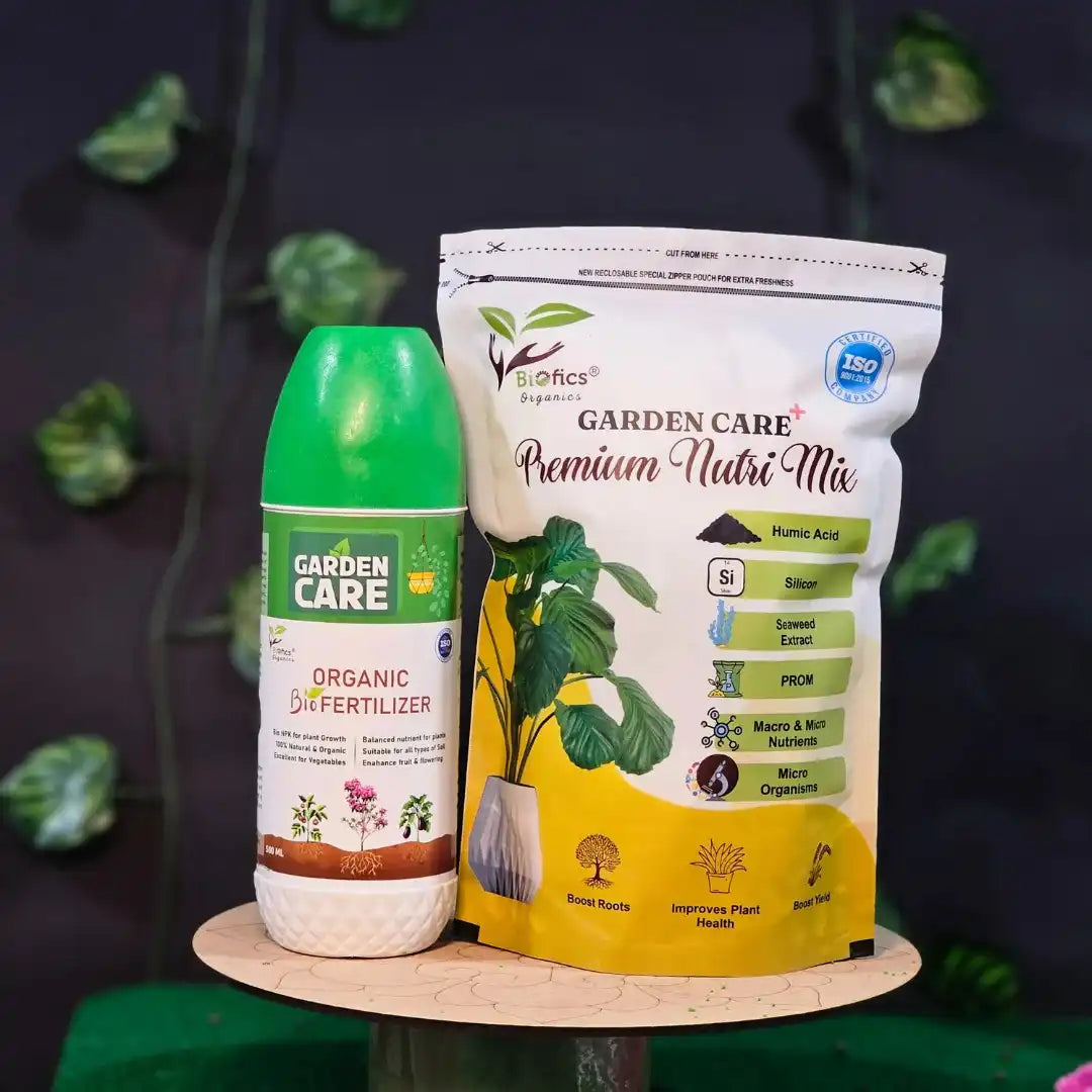 Biofics Garden Care Liquid Fertilizer & Granuels Combo Offer  - Weight 1.5 kg
