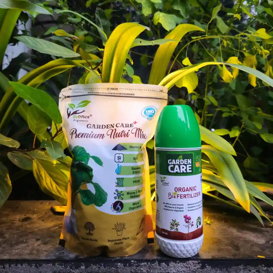 Biofics Garden Care Liquid Fertilizer & Granuels Combo Offer  - Weight 1.5 kg