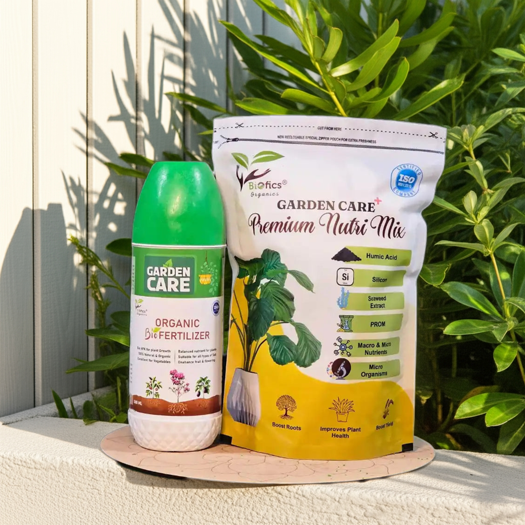 Biofics Garden Care Liquid Fertilizer & Granuels Combo Offer  - Weight 1.5 kg